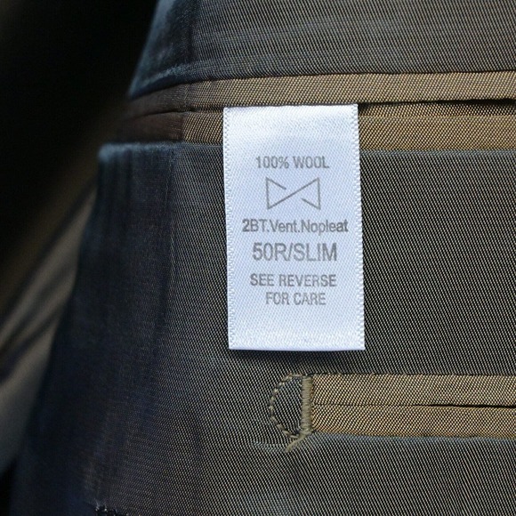 Combatant Gentleman 50R Gray Wool 2 Button Blazer Suit Jacket Sport Coat - Picture 9 of 10